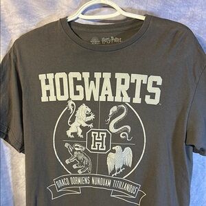 Harry Potter Hogwarts Gray T-Shirt